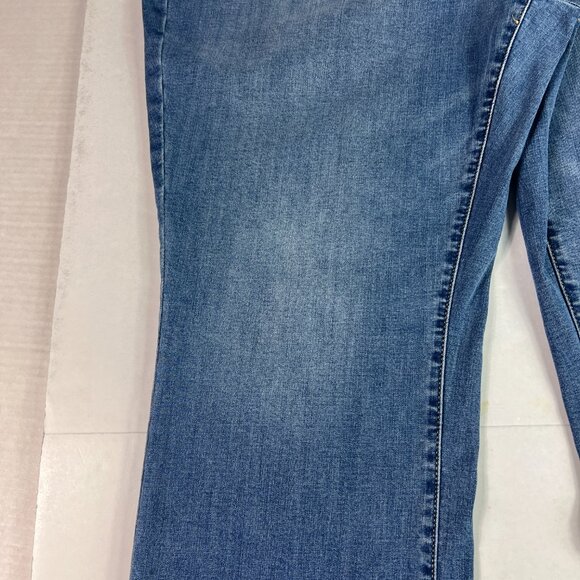 Not Your Daughters Jean Women Plus 41x27* High Rise Straight Blue Denim Tag 20WT - Picture 4 of 16